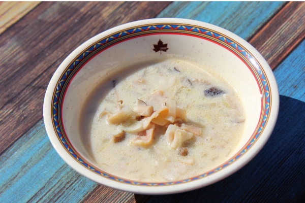 具だくさん豆乳きのこチャウダー