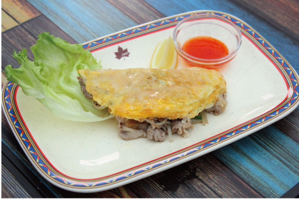 もっちり食感！ベトナム風お好み焼き