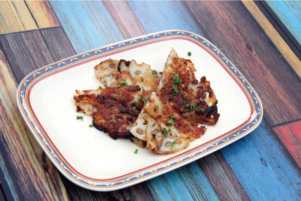 レンコンのチーズガレット